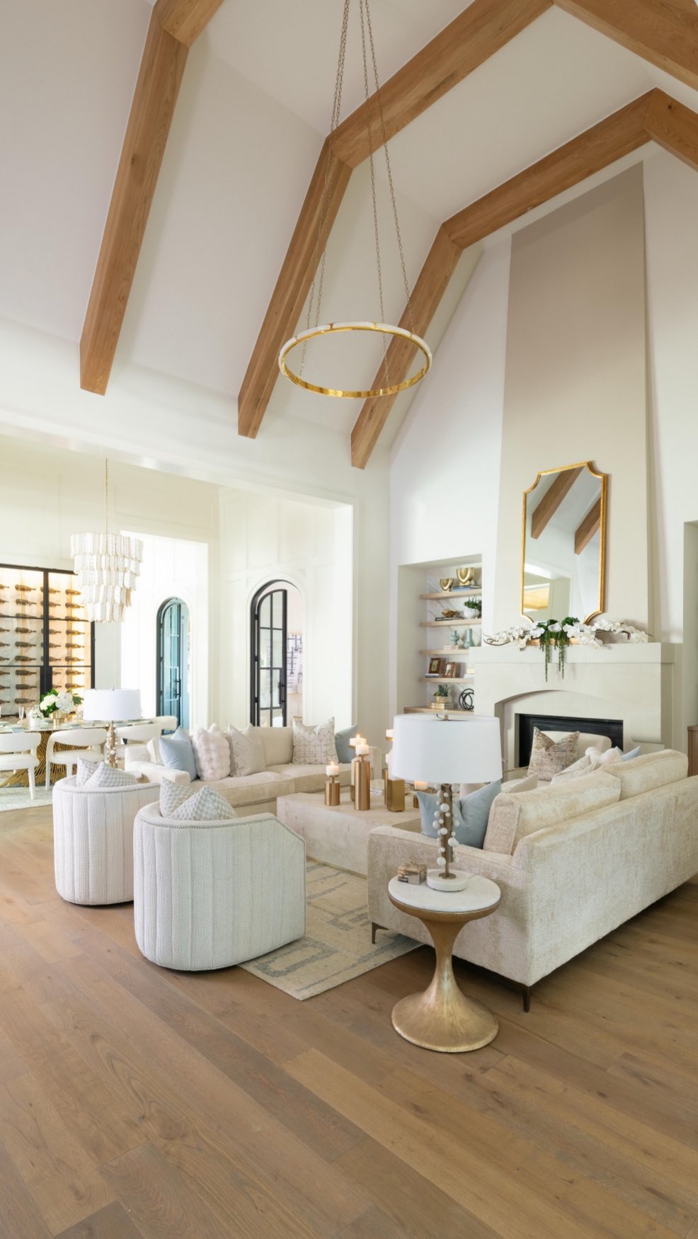 This award-winning model home is one of our absolute favorites!We’re honored that the Amalfi plan in the Mustang Lakes community received four McSam Awards from the @dallasbuildersassociation — including Home of the Year! From the thoughtfully designed floor plan by @huntingtonhomestx to the interiors by our team at IBB Design, this home is a true showcase of style, comfort, and elevated living.#modelhome #awardwinning #interiordesign #teamIBB #designer #luxuryliving #designer