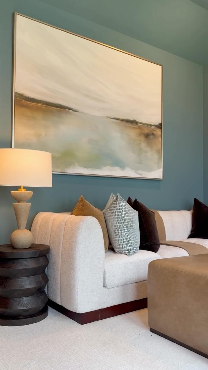 Details make the design. ✨Our latest model home for @highlandhomestx at 6 Creeks at Waterridge is all about warm, inviting neutrals layered with rich accents of teal and thoughtful details that give every space its own personality.The result is a home that feels fresh, sophisticated, and beautifully livable—with plenty of inspiration to take home with you.Come experience it in person! Tour the model at 6 Creeks at Waterridge, just outside of Austin, and find directions on Highland Homes’ website. 🤍