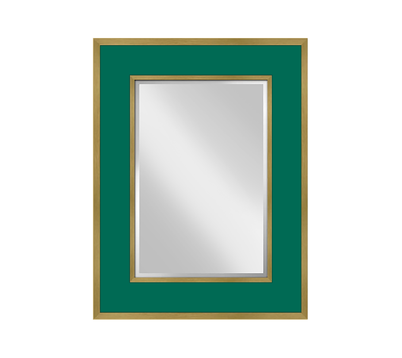 Sloane Wood Frame Vanity Mirror In Malachite Gold Ibb Design