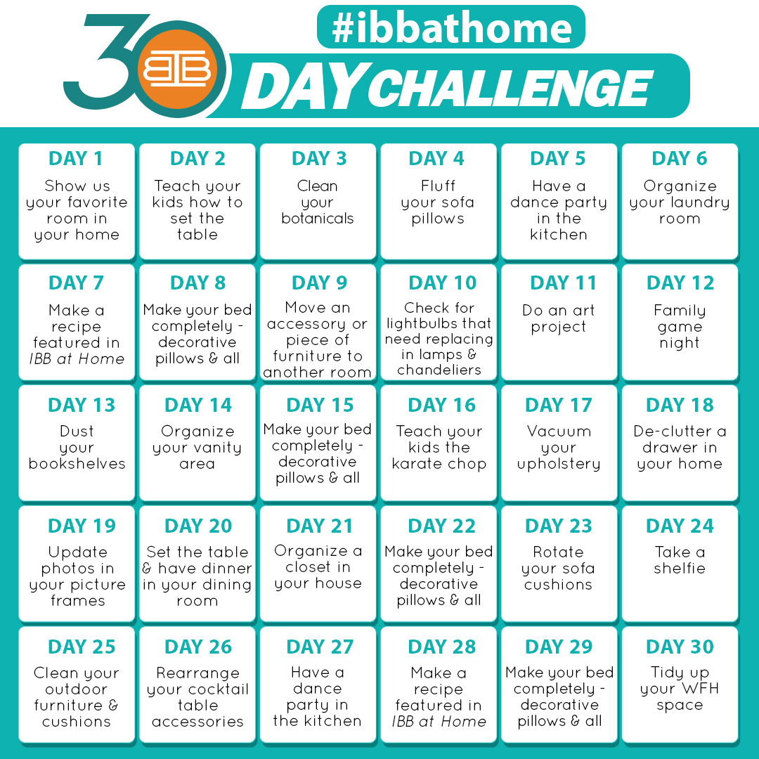 #ibbathome 30 Day Challenge | IBB Design