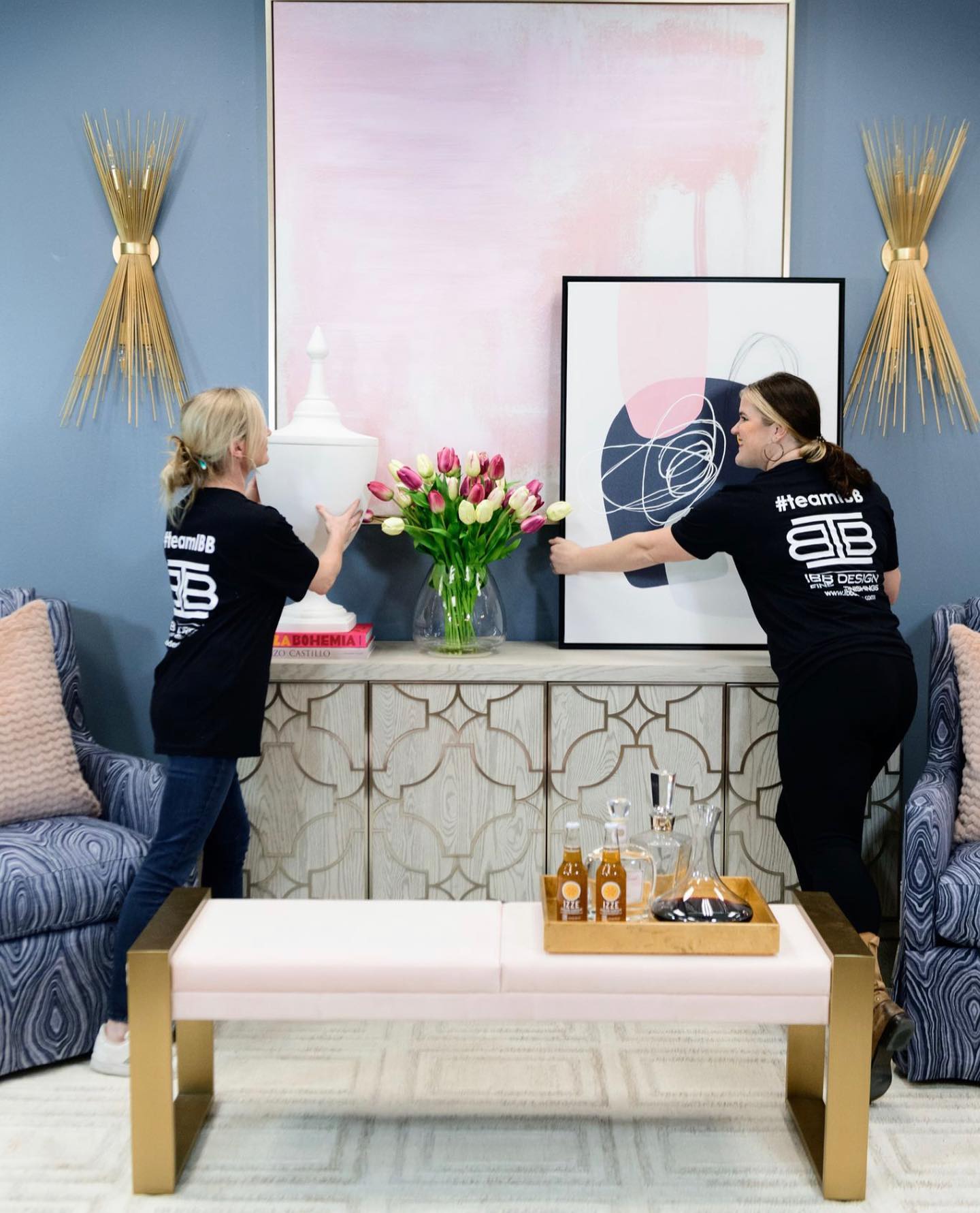 Our #visualmerchandising team is busy setting our floor with loads of new furnishings & accessories. Over 200 pieces arriving today! Come see what’s new at #ibbdesign & get #instantgratification for your #homedecor needs! #newarrivals #shophomedecor #Dallasdesign #getitnow #homefurnishings #furniturestore #homedecor #customfurniture #liveinstyle #happystartsathome #teamIBB